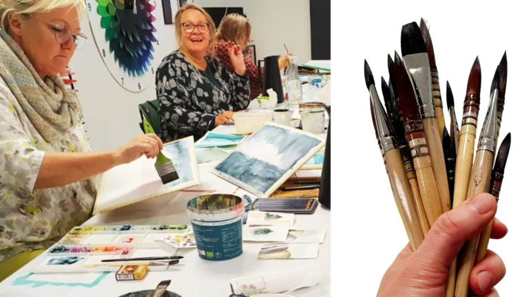 Kursus i akvarel-torsdage med Monrads Kreativ Energi