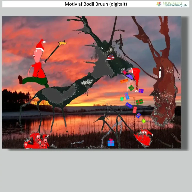 Bodil Bruuns motiv til første søndag i advent 2024 på kreativenergi.dk