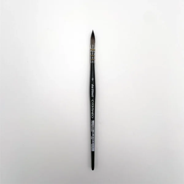 Med da Vinci Casaneo rigger får du en super god akvarelpensel, som kan holde masser af vand og farve, i størrelse 0.