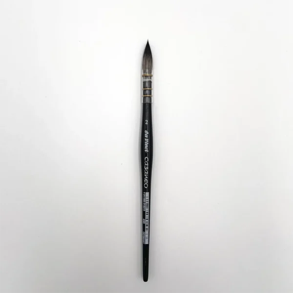 Med da Vinci Casaneo rigger får du en super god akvarelpensel, som kan holde masser af vand og farve, i størrelse 2.