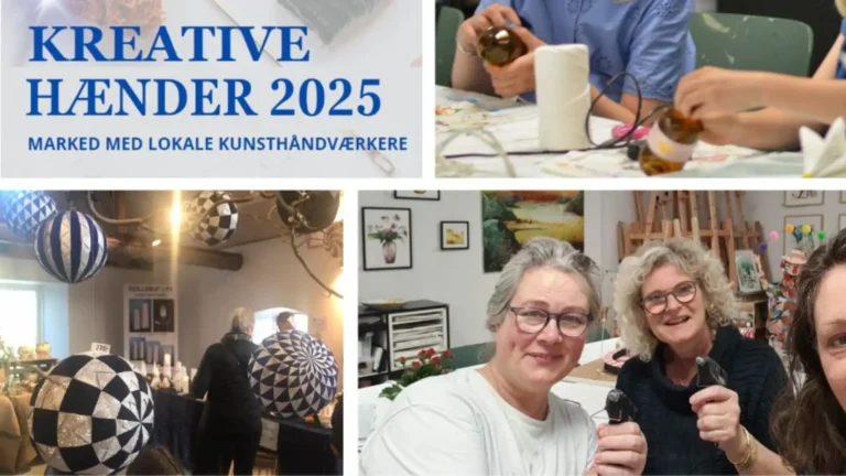 Kreative hænder - Oplev masser af dejligt kunsthåndværk, når Østerskovgaard holder Kreative Hænder marked i november.
