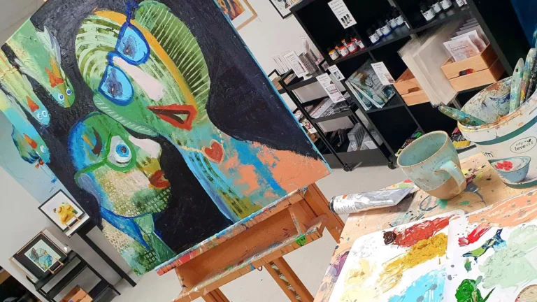 Kursus i maleweekend med Leif Sylvester tema med Monrads Kreativ Energi